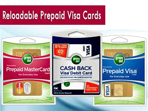 reloadable visa card